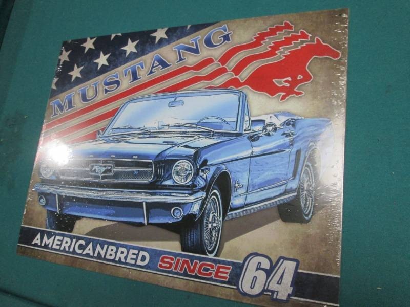 Mustang Truck metal sign 7.5 x 11.5 inches