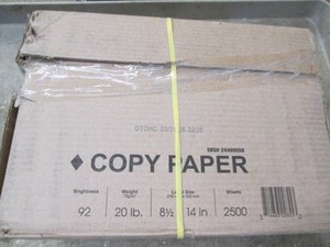 2500 Sheets 8.5 x 14 copy paper
