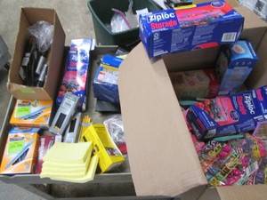 Pens, Post ota, Zip Lock, labels. markers. candy, creamers and more