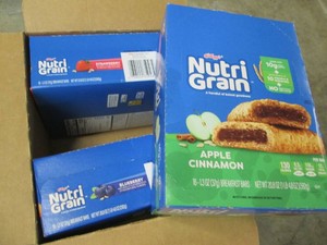 3 16 Packs assorted Nutri Grain bars, past sell by daye