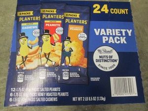 24 1.75 Oz Planters peanut variety pack