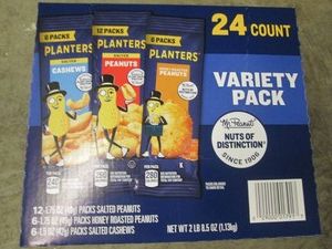 24 1.75 Oz Planters peanut variety pack