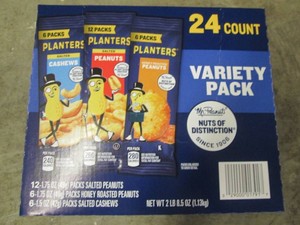 24 1.75 Oz Planters peanut variety pack
