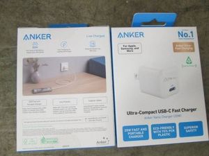 2 Anker USB C Fast chargers
