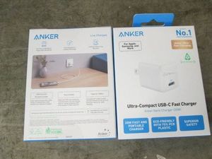 2 Anker USB C Fast chargers