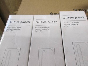 3 Three hole punches