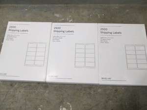 3 Packs of 2500 2 x 4 inch shipping labels