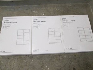 3 Packs of 2500 2 x 4 inch shipping labels
