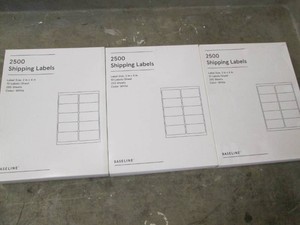3 Packs of 2500 2 x 4 inch shipping labels