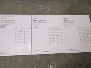 3 Packs of 3000 1 x 2 58 inch shipping labels