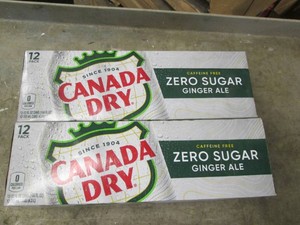 2 12 Packs Canada Dry zero sugar ginger ale