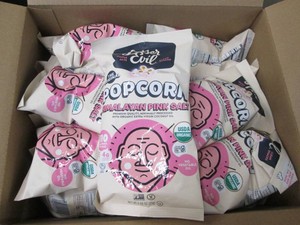 18 Bags Lesser Evil Himalayan pink salt popcorn