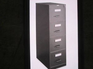 Hirsch 4 door locking file cabinet