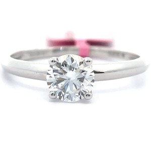Classic 1 Carat Diamond Round Solitaire Ring in 14k White Gold $2,245 Retail VIDEO