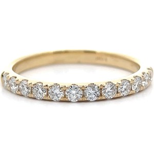 Classic 0.50 Carat Diamond Semi-Eternity Ring in 14k Yellow Gold VIDEO
