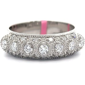 0.75 Carat Diamond 3D Vintage Dome Ring VIDEO
