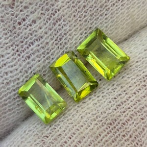 1.95 Carat Natural Peridot Step Cut Gemstone Parcel Retail $300 VIDEO