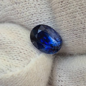 1.49 Carat Natural Blue Sapphire Oval Cut Gemstone Retail $1,490 VIDEO