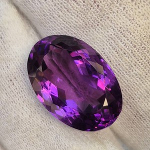 13.95 Carat Natural Amethyst Oval Cut Gemstone Retail $698 VIDEO