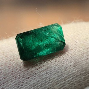 2.21 Carat Natural Emerald Cut Emerald Loose Gemstone Retail $2,210 VIDEO