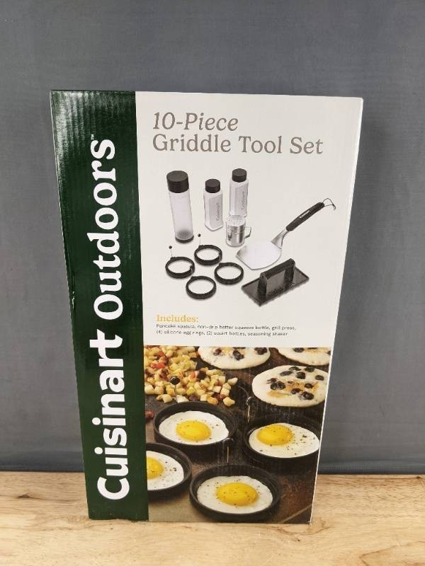 Cuisinart Outdoors 10-Piece Griddle Tool Set - Brand New Q