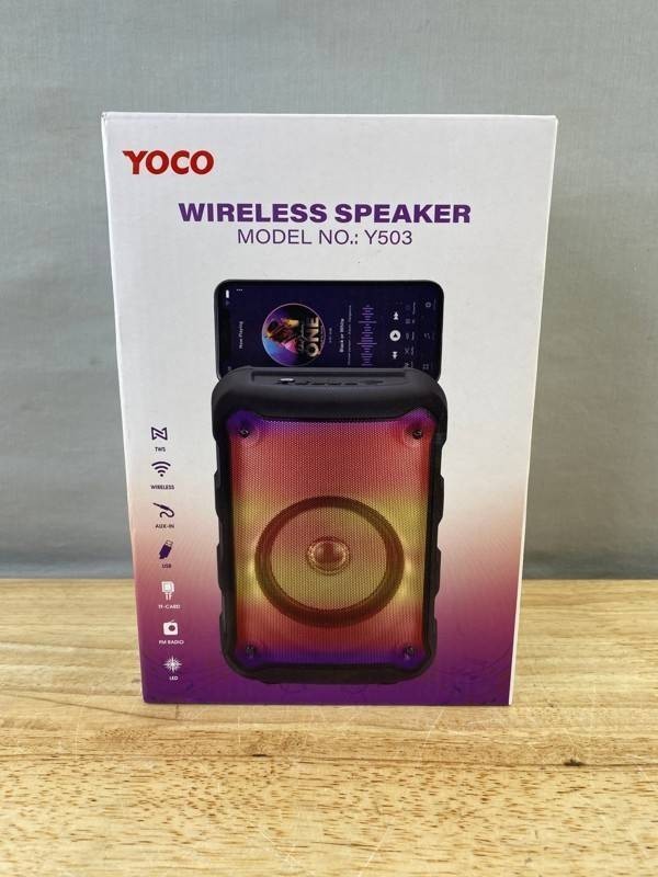 YOCO Y503 Red Wireless Speaker - Brand New Q
