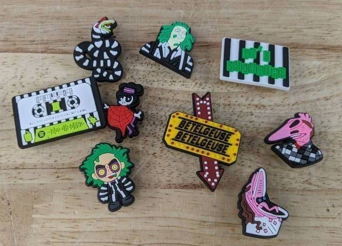 Beetlejuice Character Croc Charms, 9 Total - Brand New Q
