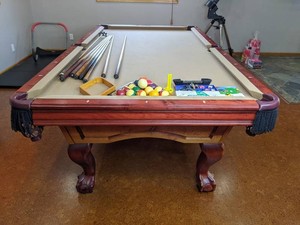 American Classics Custom Made Pool Table With Accessories 101 x 56 x 32