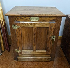 Wood White Clad Replica Ice Box 22 x 16.5 x 24.25