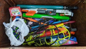 Assorted Nerf Guns, Water Balloon Launcher & Games