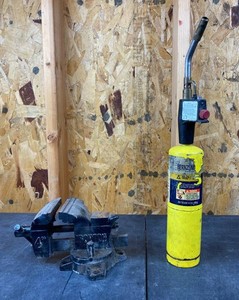 Ironton 4 Table Vise & Bernzomatic Propane Torch