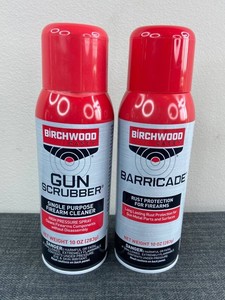 Birchwood Casey Gun Scrubber Firearm Cleaner & Barricade Rust Protection, 10 Oz Each