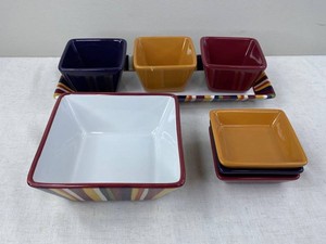 Simple Additions by Pampered Chef Colorful Ceramic Serveware, 8 Piece