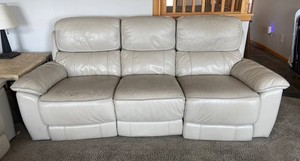 Power Reclining 92 Sofa with Power Headrests, Almond