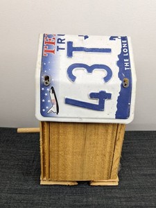 Unique Texas Truck License Plate Wood Birdhouse