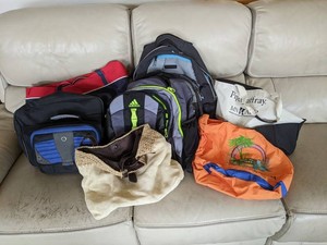 Assorted Bags & Backpacks, 7 Total