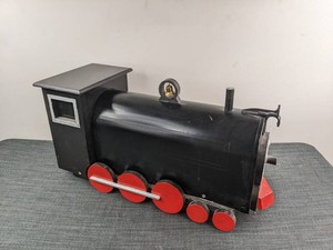 Train Engine Mailbox, Black