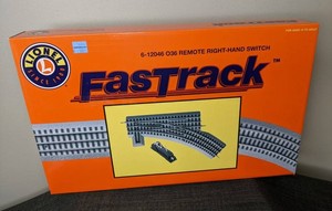 Lionel Fast Track 6-12046 O36 Remote Right-Hand Switch, $94.99 Retail - New