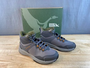 Eddie Bauer Rapoza Outdoor Boots Mens Size 8.5, Grey - Brand New Q
