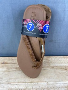 FLOJOS Memory Foam Flip Flops, Womens Size 7 Sandals - Brand New Q