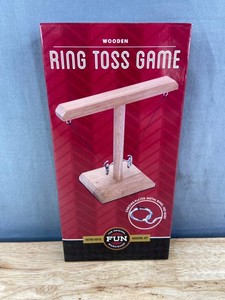 Fun Workshop Wooden Ring Toss Game - Brand New Q