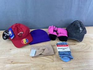 Zephyr Miami Heat, Smartwool Socks, Gloves & Winter Accessories, 6 Total - Brand New Q