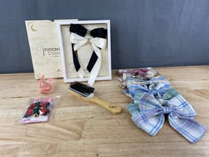 Hair Accessories Mixed Lot - Bows, Barrettes, Clips & Brush - Brand New Q