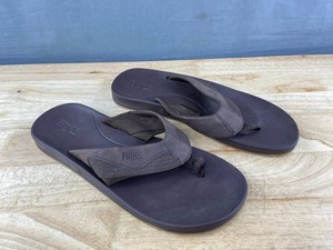 Flojos Memory Foam Brown Flip Flops, Mens Size 12 Sandals Q