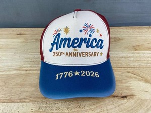 America 250th Anniversary Snapback Hat, OSFM - Brand New Q