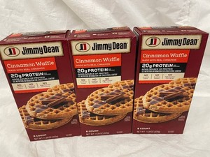 J&G - Jimmy Dean Cinnamon Waffle 8 Count (Lot of 3)