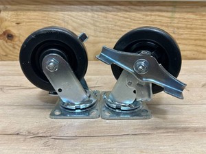 $68 5 Swivel Caster - Polyolefin Wheel with Ball Bearings and Brake - 650 Lbs Cap. $67.99