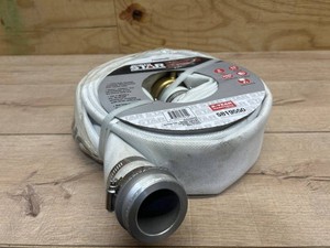 $110 NorthStar Water Pump Mill Discharge Hose, 2in. x 25ft. Max. PSI 250, Lay Flat, Industrial-Grade Aluminum Couplings