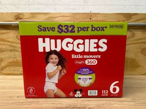 Huggies Little movers Diapers 112 count- Size 6 (35 pounds)