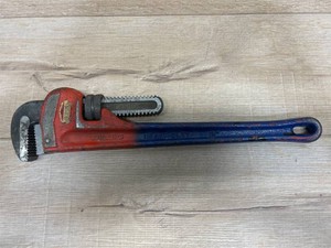 $87 Ridgid Heavy-Duty Straight Pipe Wrench - 18in., Steel Jaw, Model# 632-31025